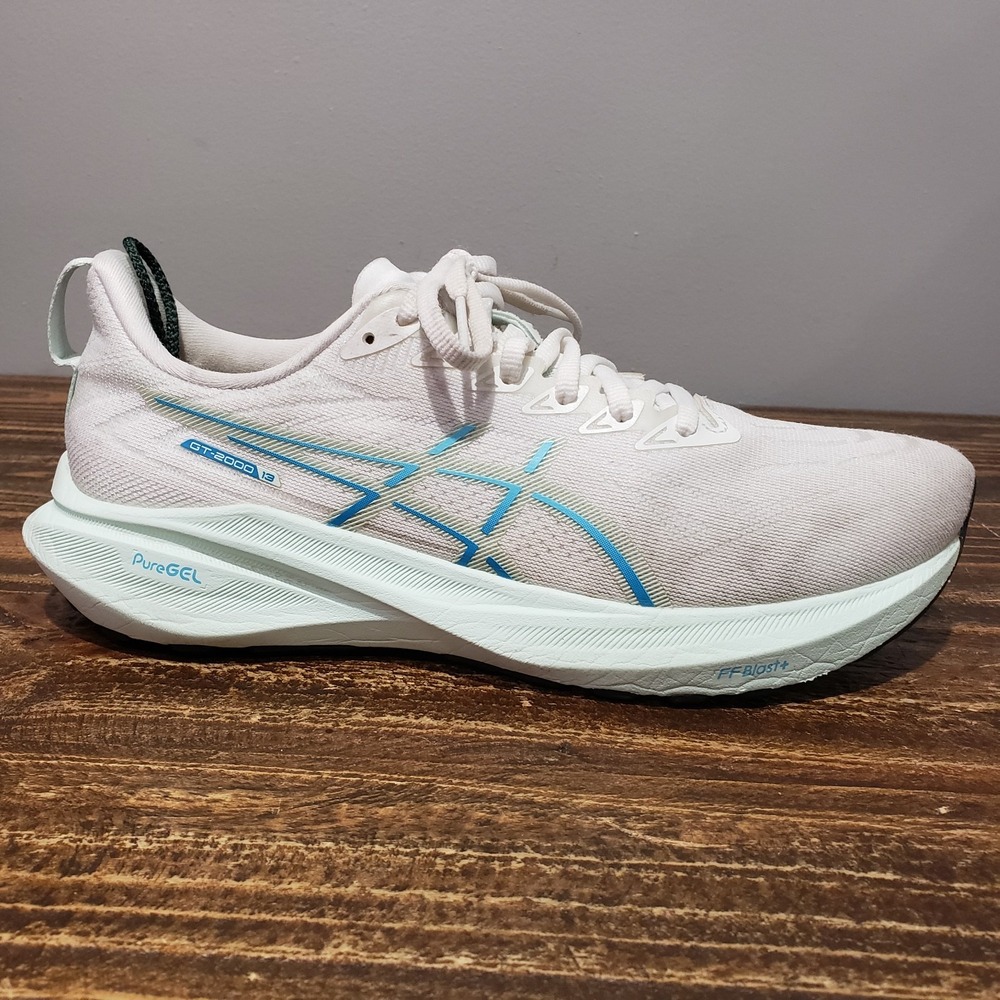 Asics GT 2000 13 Womens Size 9 Running Shoes White Blue 1012B666 Sneaker
